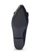 Wide fit - Ballerinapumps med sløyfe, Svart, Packshot image number 4