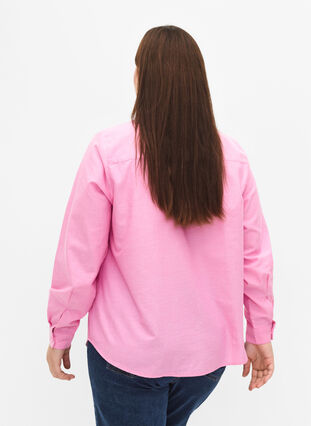 Langermet bomullsskjorte, Pink Frosting, Model image number 1