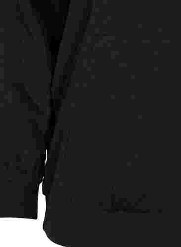 Hettegenser med glidelås, Black, Packshot image number 3