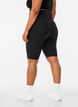 Lange tettsittende treningsshorts, Svart, Model image number 2