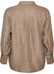 Loose fit skjorte med V-hals, Brun, Packshot image number 1