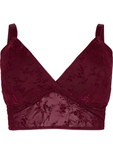 Lett vattert blonde-BH, Bordeaux Ass, Packshot image number 0