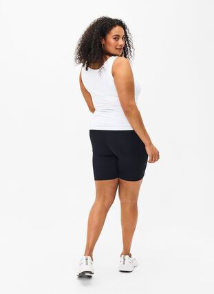FLASH - 2-pakk legging-shorts, Black / Black, Model image number 1
