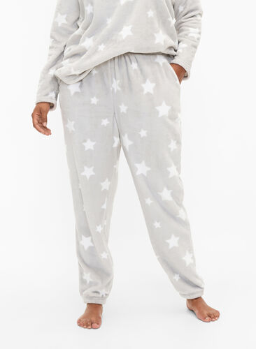 Myke bukser med stjernetrykk, Grey Star, Model image number 2