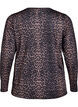Langermet treningstopp med leopardtrykk, Brun, Packshot image number 1