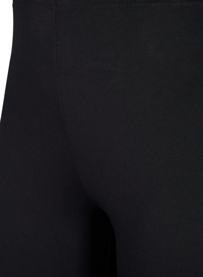 2-pack bomull tights, Svart, Packshot image number 2