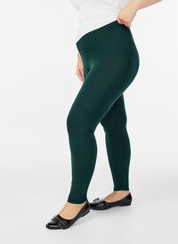 Basis leggings i viskose, Grønn Basis leggings i viskose, Grønn, Model