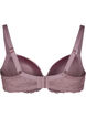 Formet BH med blonder og glatte skåler, Rosa, Packshot image number 1