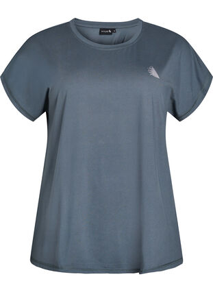 Zizzi Ensfarget trenings-T-skjorte, Urban Chic, Packshot image number 0