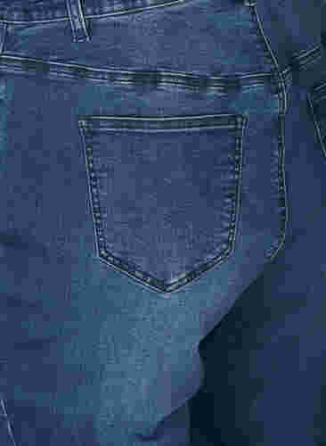 Jeans med ekstra høy liv, Blue denim, Packshot image number 3