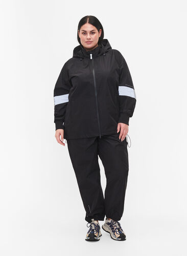 Regnbukser med refleks, Black w. Reflex, Model image number 0