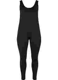 Tettsittende jumpsuit til trening, Black