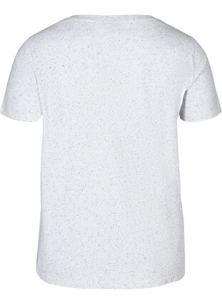 T-skjorte med v-hals, White, Packshot image number 1