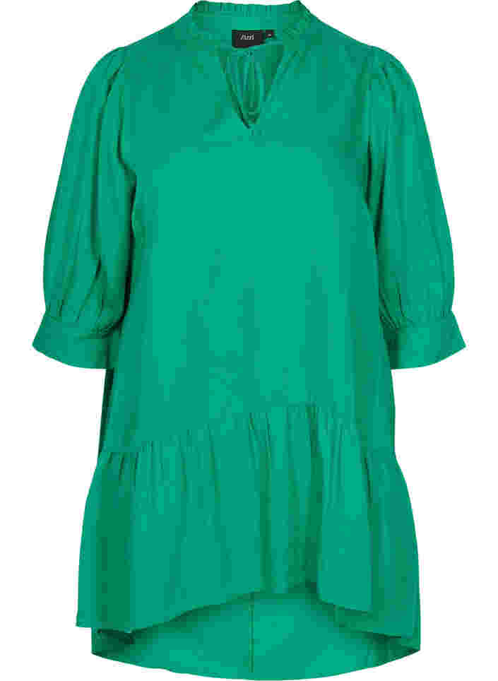 Kjole med 3/4-ermer, Jolly Green, Packshot image number 0