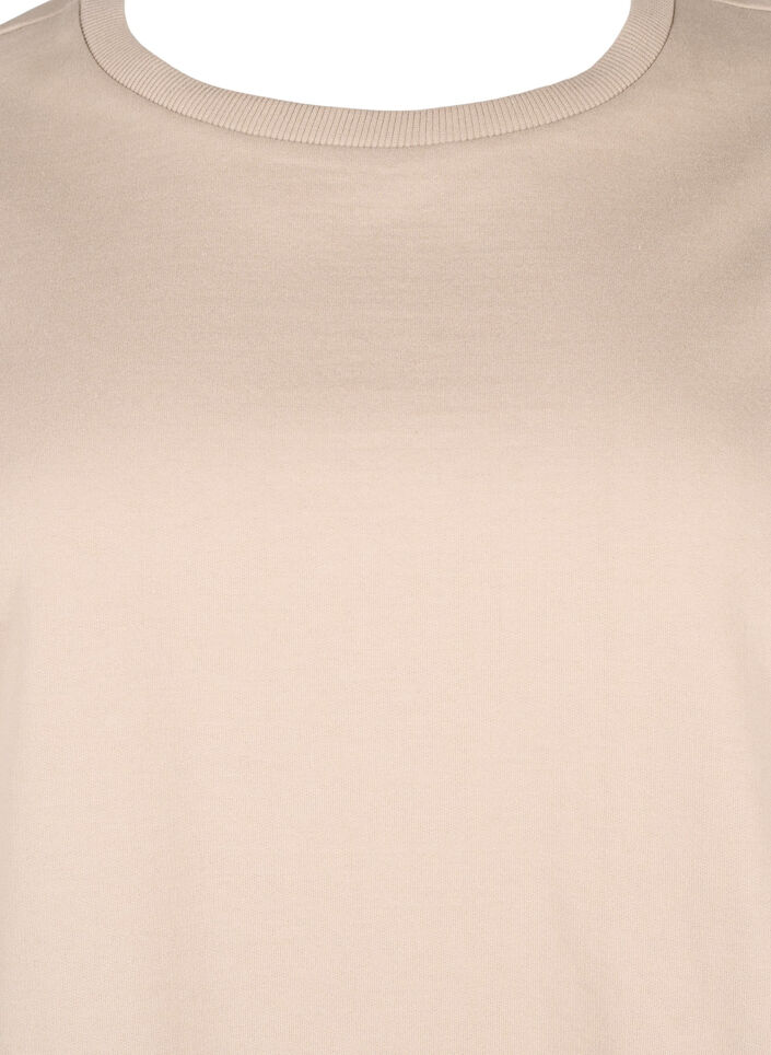 Genser med rund hals, Simply Taupe, Packshot image number 2