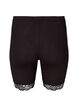 Sykkelshorts med blondekant, Svart, Packshot image number 1