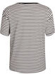 T-skjorte med TENCEL&trade; Lyocell og striper, Hvit, Packshot image number 1