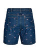 Broderte denimshorts, Bl&aring;, Packshot image number 1