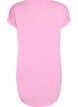 Kortermet nattkjole med teksttrykk, Rosa, Packshot image number 1
