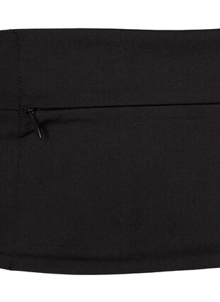 Løpebelte med lommer og glidelås, Black, Packshot image number 3