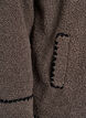 Teddyjakke med kontrastdetaljer, Brun, Packshot image number 3