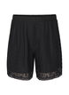 Høytlivs shortser med blonder, Svart, Packshot image number 0