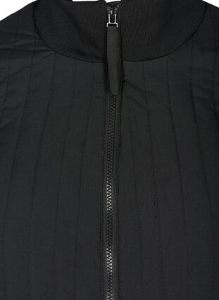 Jakke med lommer og høy hals, Black, Packshot image number 2