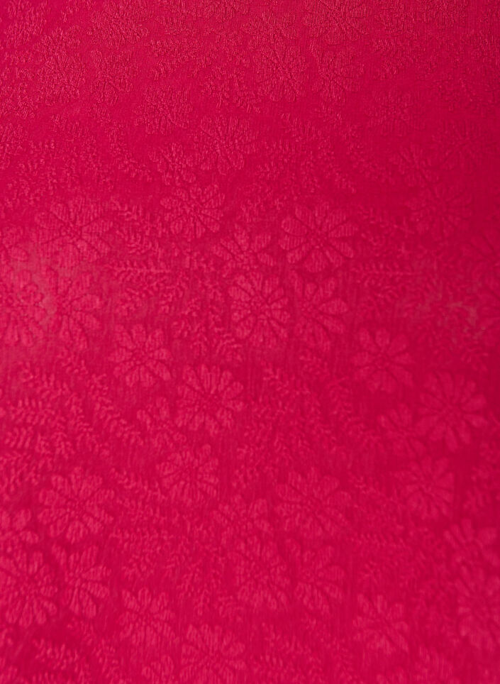 Bluse med tekstur og korte ermer, Rosa, Packshot image number 2