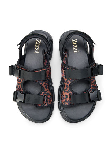 Wide fit sandal, Leopard Print, Packshot image number 2