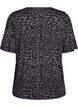 T-skjorte med TENCEL&trade; Lyocell og leopardm&oslash;nster, Gr&aring;, Packshot image number 1