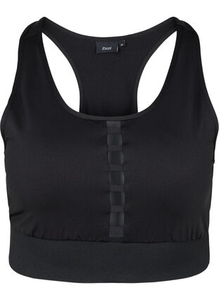 Sports-BH med bryterrygg, Black, Packshot image number 0