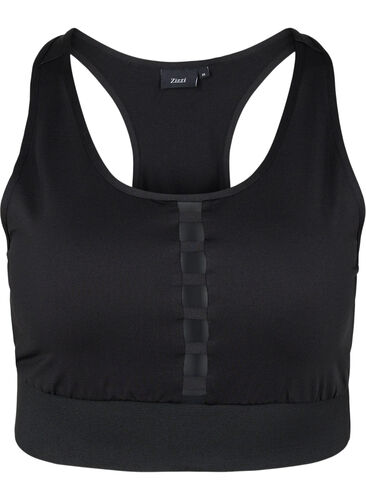 Sports-BH med bryterrygg, Black, Packshot image number 0