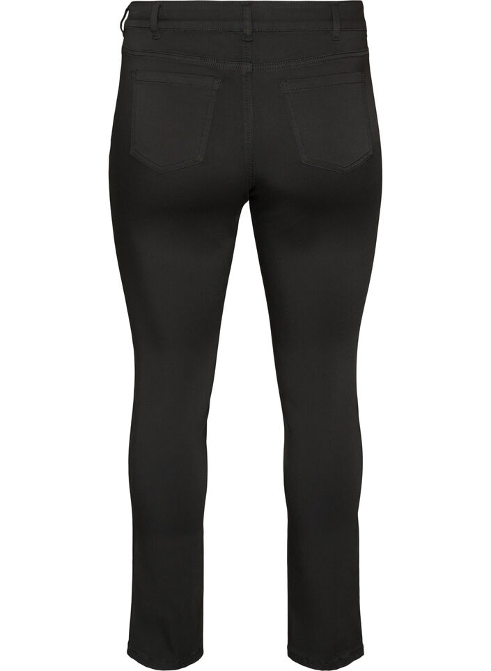 Emily Stay Black jeans med regular fit og vanlig midje, Svart, Packshot image number 1