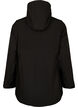 Kort softshell jakke med lommer, Black, Packshot image number 1