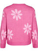 Strikket bluse med blomster, Raspberry Rose Comb, Packshot image number 1
