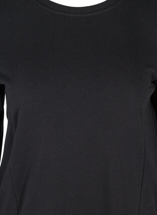 Kjole med lommer og draperinger på ermene, Black, Packshot image number 2