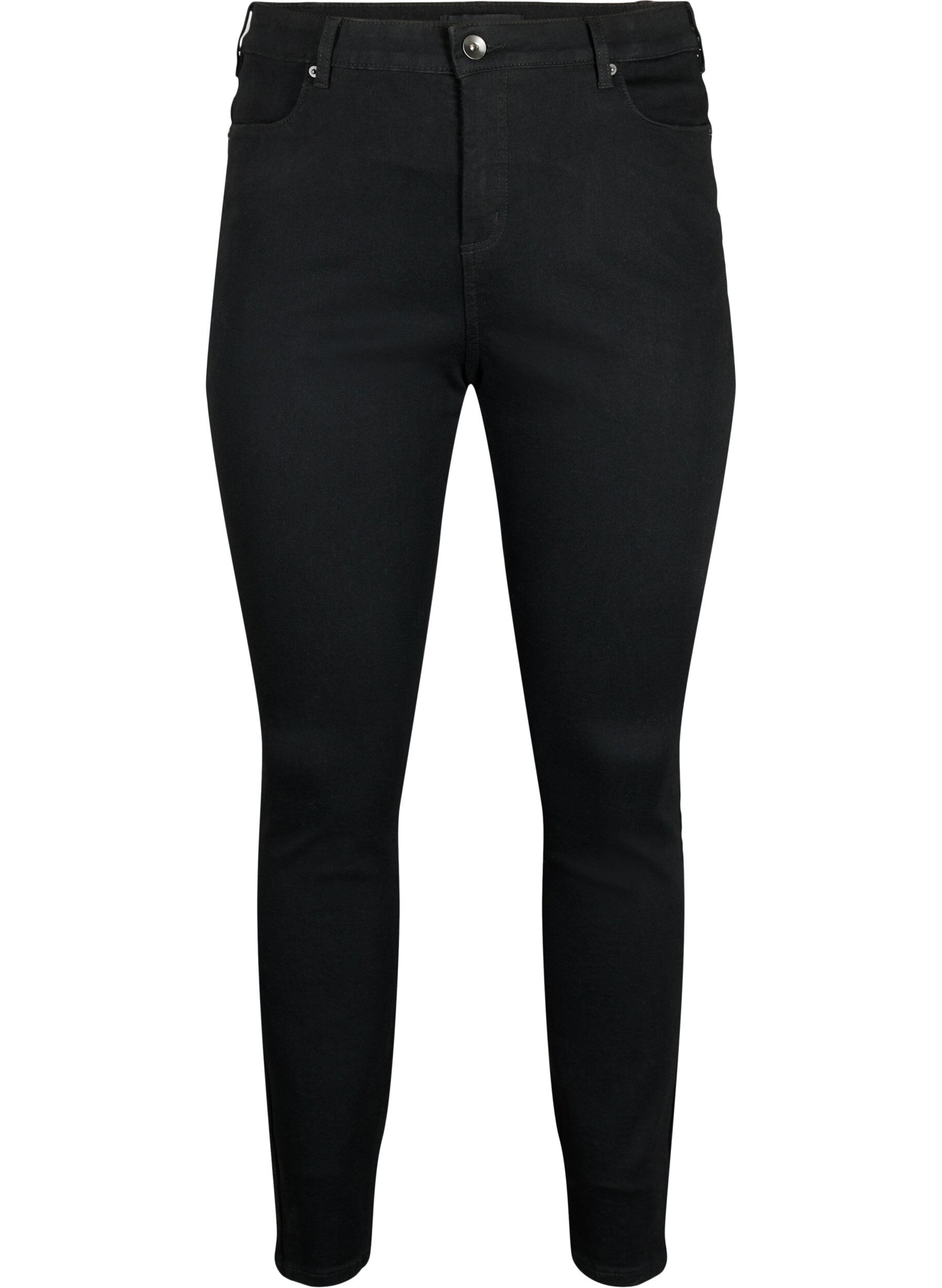 Amy jeans med h&oslash;y midje og supersmal passform