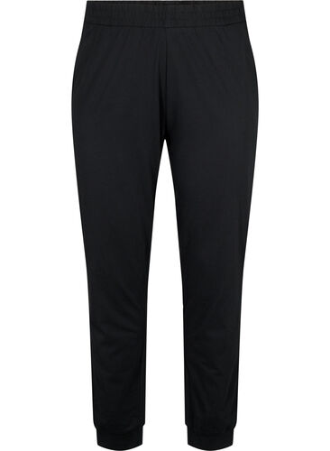 Pyjamas i bomull, Black, Packshot image number 0