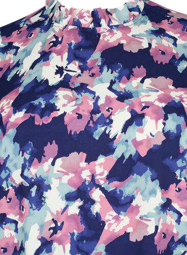 FLASH – Langermet kjole med trykk, Evening Blue Water, Packshot image number 2