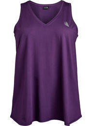 Trenings-topp med v-hals, Purple Pennant