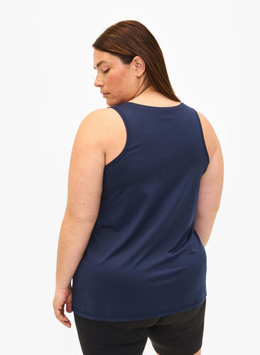 Zizzi Treningsoverdel med rund hals, Night Sky, Model image number 1