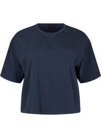 Boxy T-skjorte i organisk bomull, Blå Boxy T-skjorte i organisk bomull