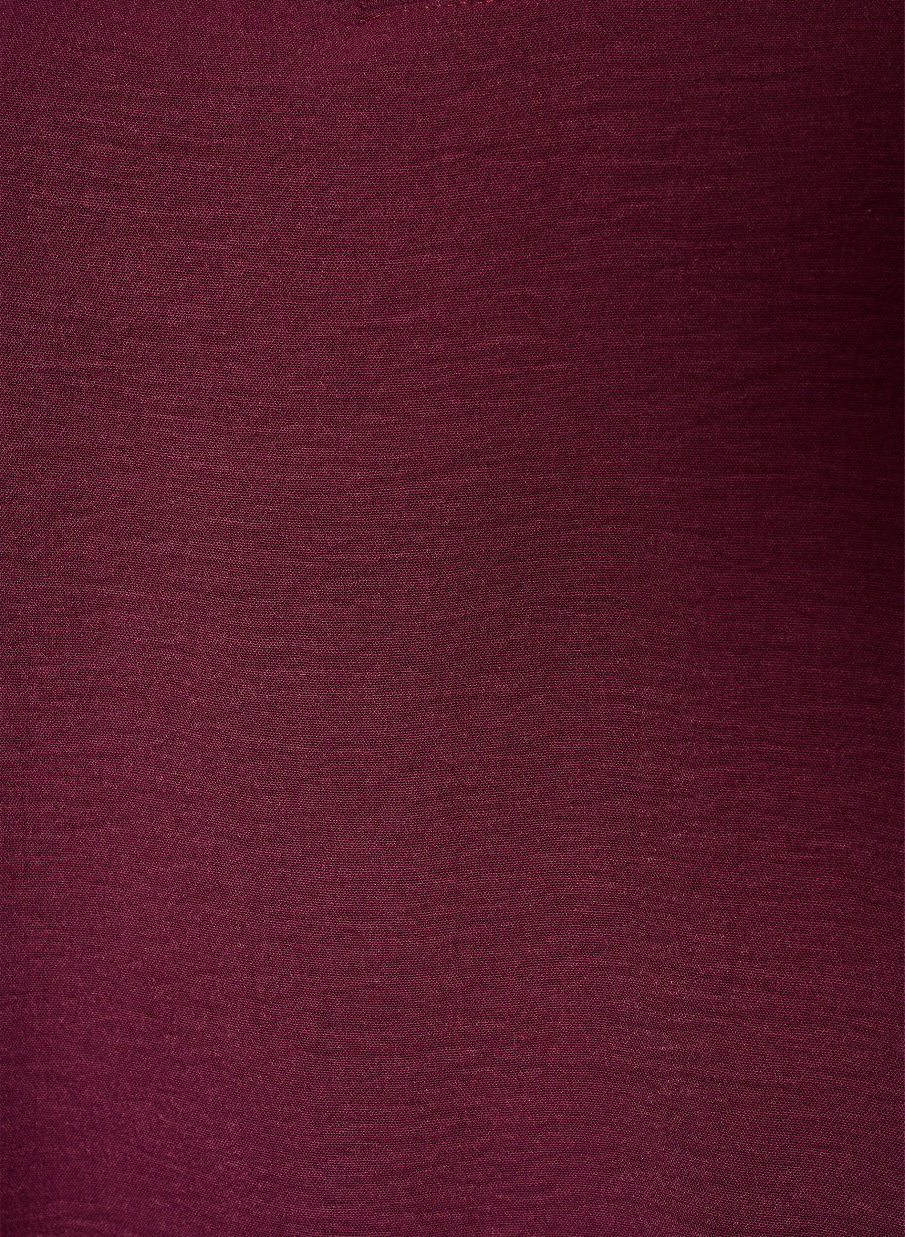ZizziBluse med blondeermer og ballongfasong, R&oslash;d, Packshot image number 2
