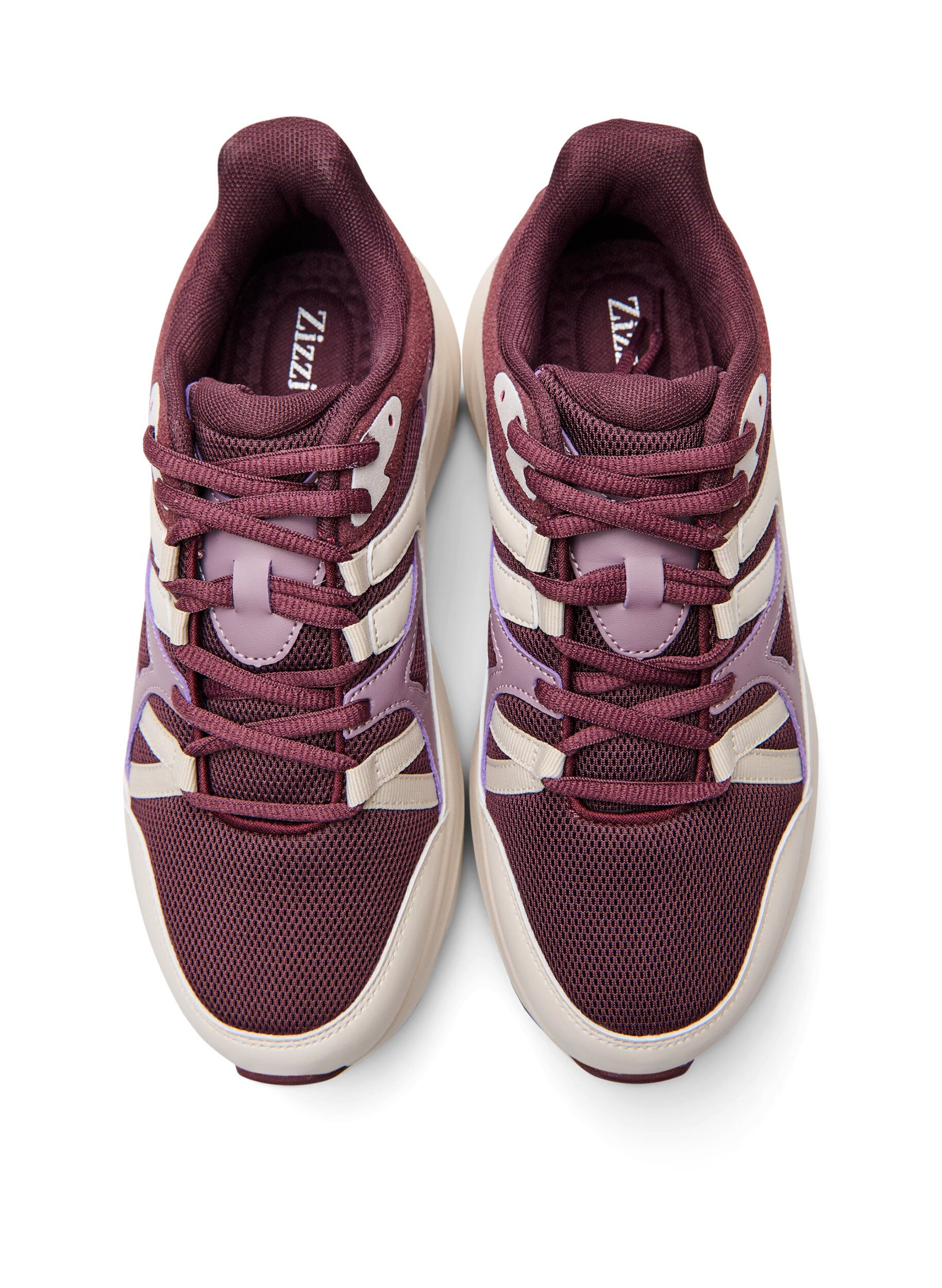 Zizzi Komfortable sneakers med st&oslash;tdempende s&aring;le, R&oslash;d, Packshot image number 2
