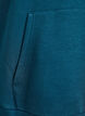 Hettegenser med brodert motiv foran, Gr&oslash;nn, Packshot image number 3