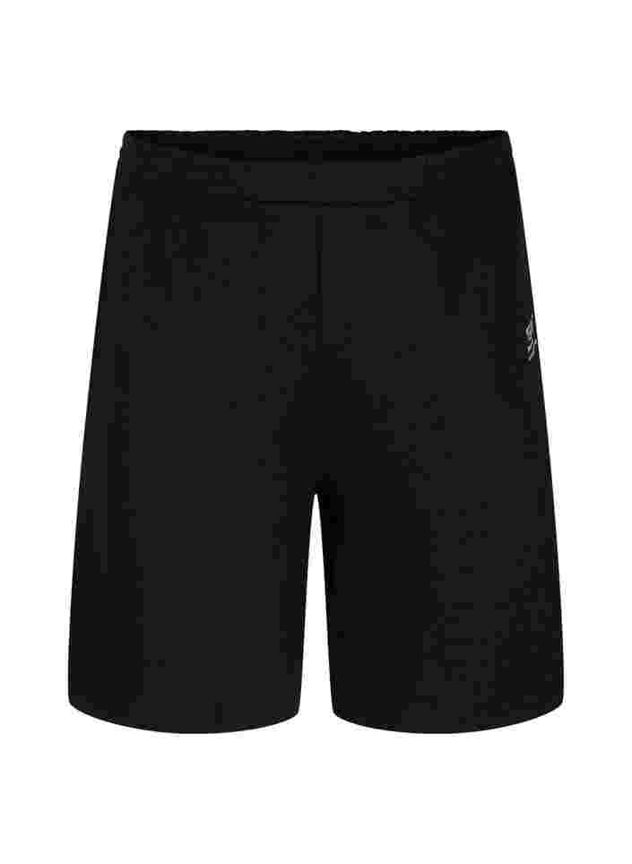 Shorts med trykk, Black, Packshot image number 0
