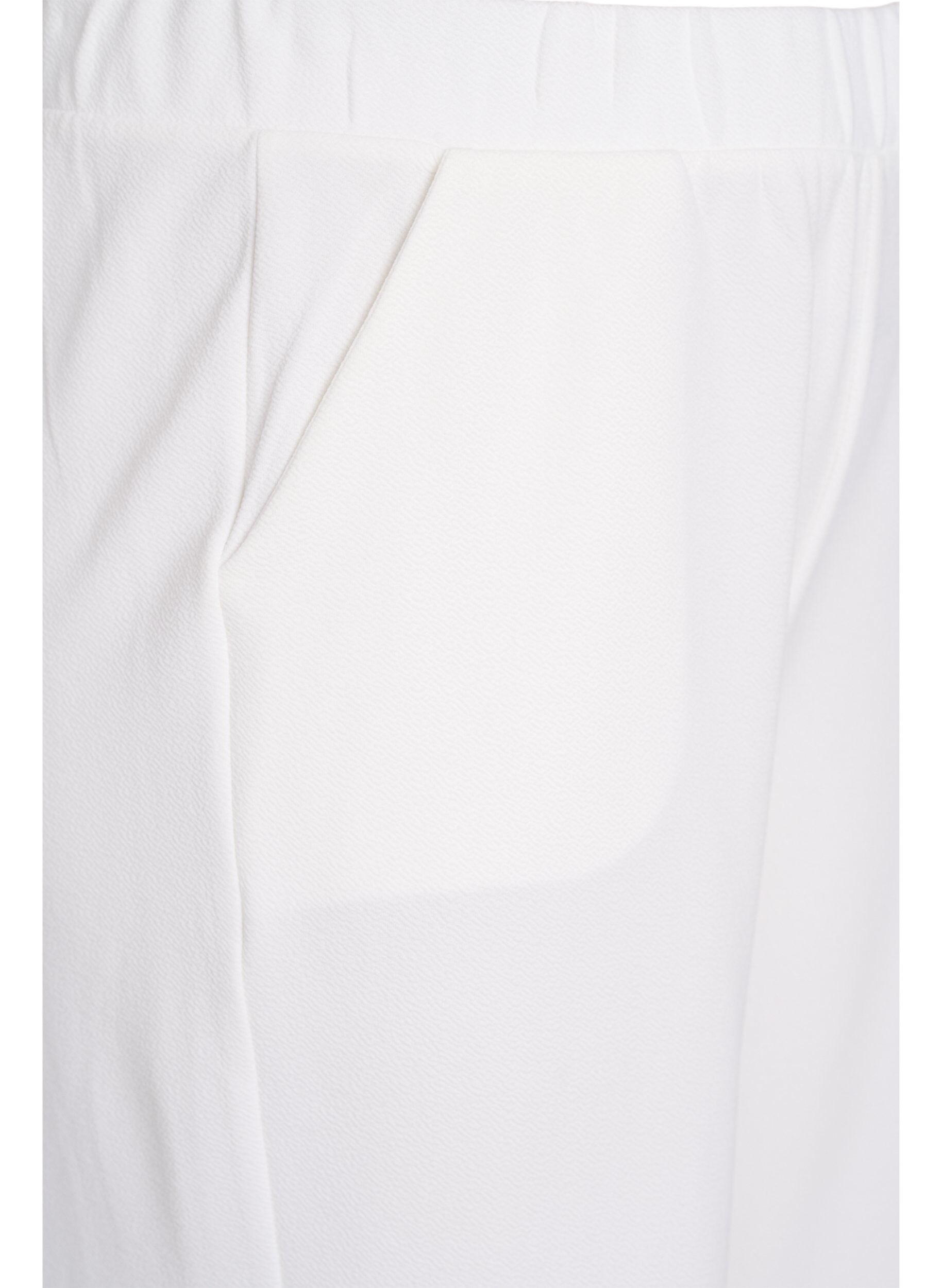 ZizziLoose fit bukser med 7/8 lengde, Hvit, Packshot image number 2
