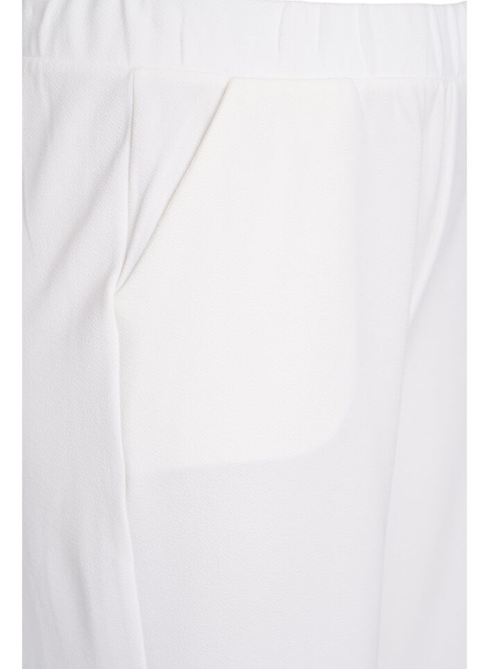 Loose fit bukser med 7/8 lengde, Hvit, Packshot image number 2