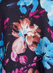Viskosebluse med blomstertrykk og lange ermer, Svart, Packshot image number 2