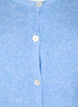 Strikket cardigan med ull og knapper, Della R. Blue Mel., Packshot image number 2